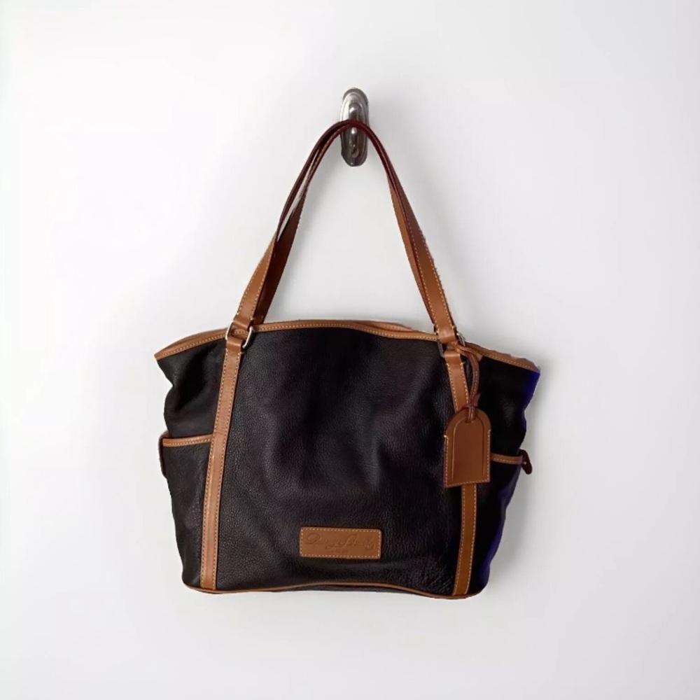 Super soft DOONEY & BOURKE Florentine Leather Shoulder Tote Bag Tan Handles